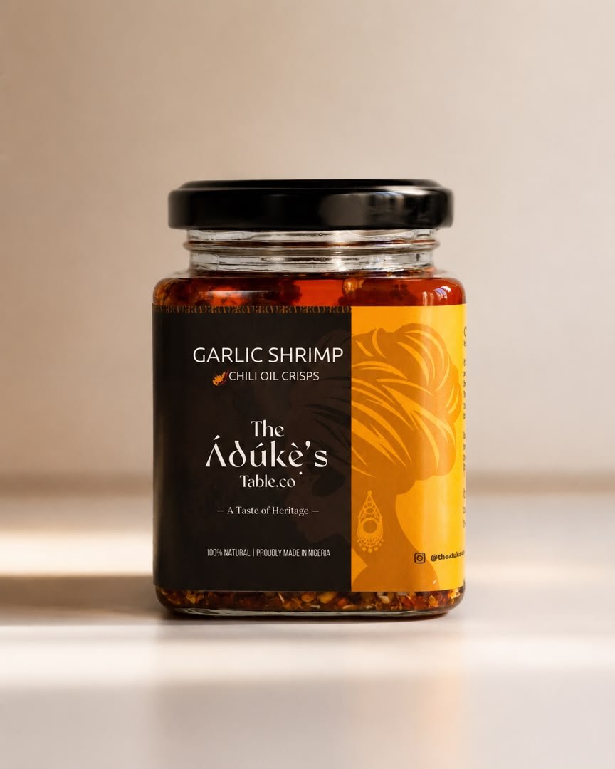ÁDUKE'S GARLIC SHRIMP CHILLI OIL