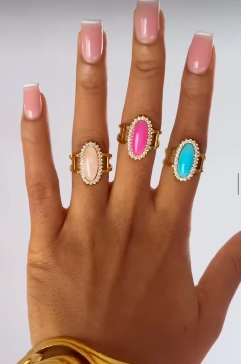 Oval Statement Rings - Image 2